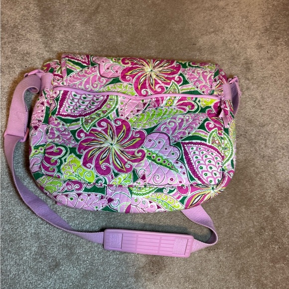 Vera Bradley Pink and Green Crossbody Bag - Picture 3 of 5